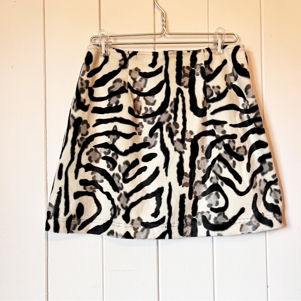 Handmade Abstract Animal Print Skirt.